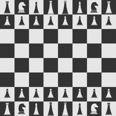 Satranç tahtası düz simgesi