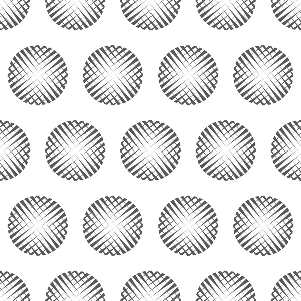 Abstrait croix cercles sans couture motif fond — Image vectorielle