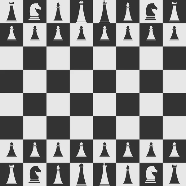 Ledig ikon på Chessboard – stockvektor