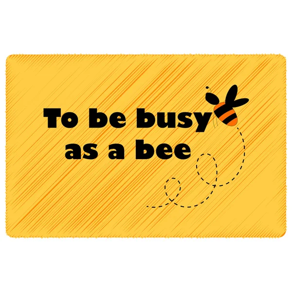 Να είναι απασχολημένος ως μια μέλισσα — Διανυσματικό Αρχείο