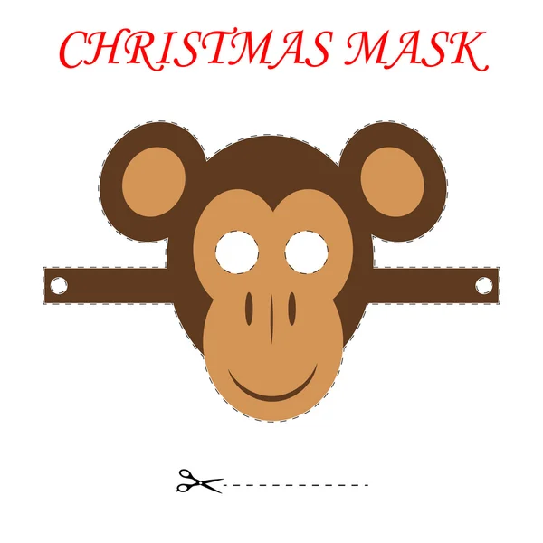 Noel maymun maskesi
