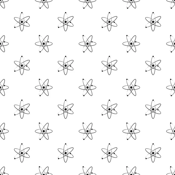 Atom seamless pattern background — Stock Vector