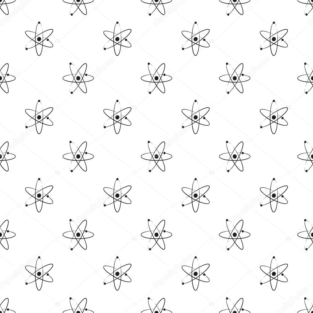 Atom seamless pattern background