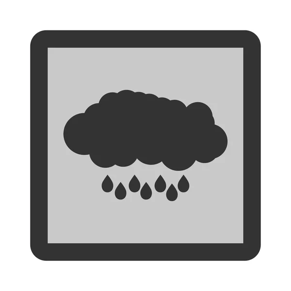 Chuva plana ícone — Vetor de Stock