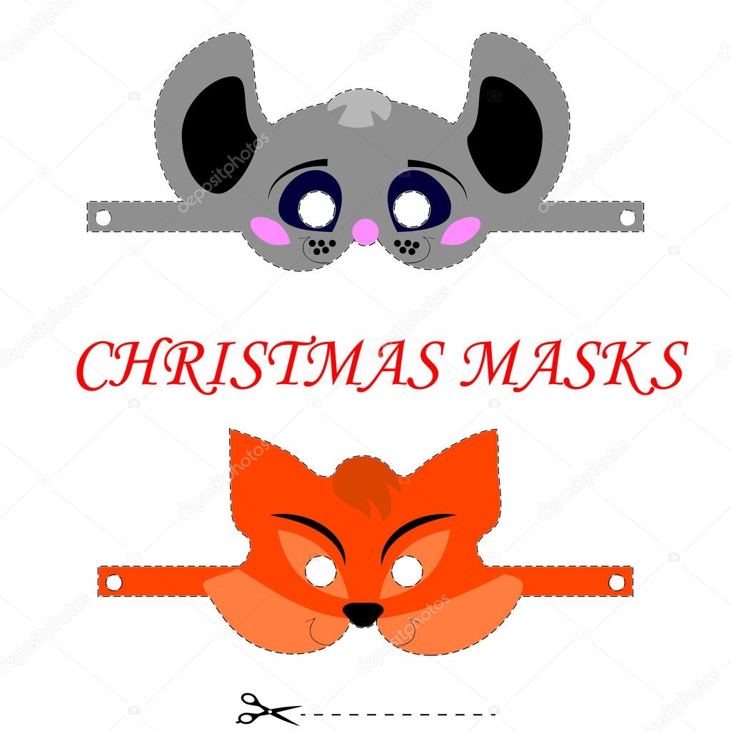 Christmas animal masks