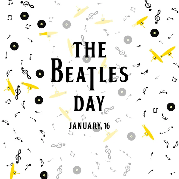 Ημέρα αφίσα η Beatles — Διανυσματικό Αρχείο