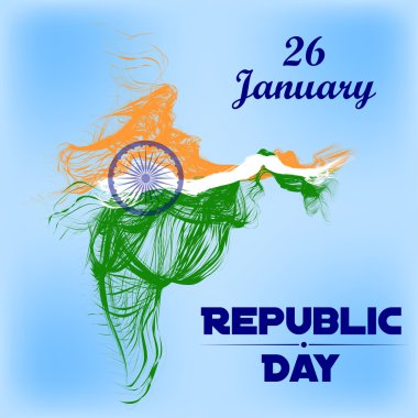 Şeklinde Hindistan Ulusal renkleri teyp ve şeritler.