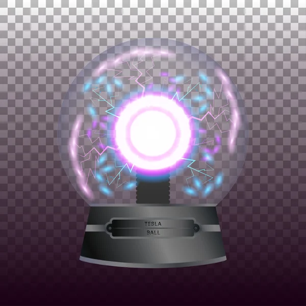Tesla topu şeffaf arka plan üzerinde