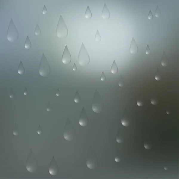 背景をぼかした写真の雨滴 — ストックベクタ
