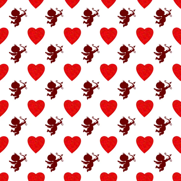 발렌타인데이의 거침없는 패턴 — 스톡 벡터