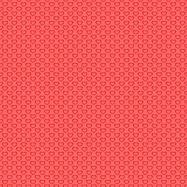 Red hearts seamless pattern — Stock Vector