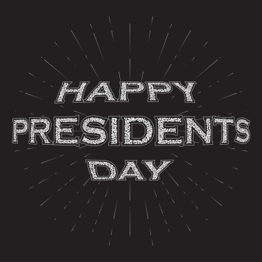 Mutlu Başkanlar Günü vektör arka plan
