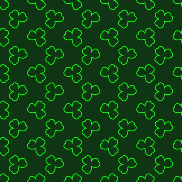 Shamrock fond de motif sans couture — Image vectorielle