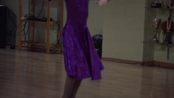 Sällskapsdans barn på våren 2016 mästerskapet — Stockvideo