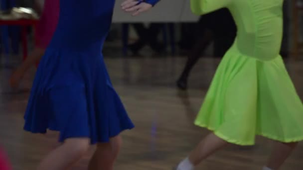 2016 春の選手権で社交ダンス子供 — ストック動画