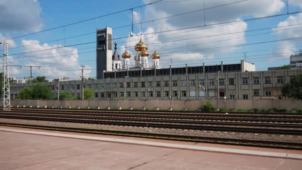 Railway Station in the Old Town — Stock Video