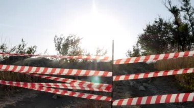 Çizgili dikkat bariyer Toll Road, bloke olur