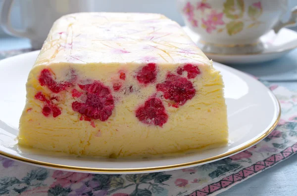 Semifreddo di dessert di gelato di lampone — Foto Stock