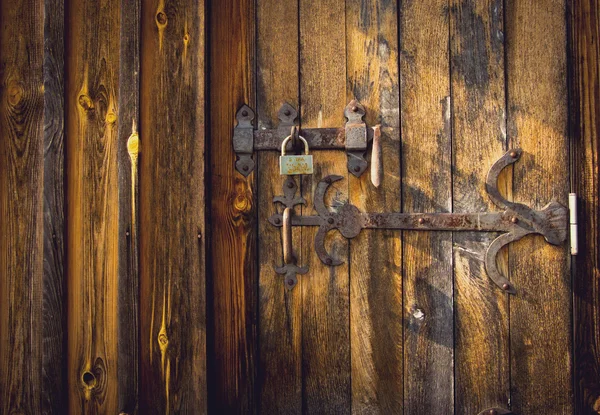 Velho vintage porta de madeira — Fotografia de Stock