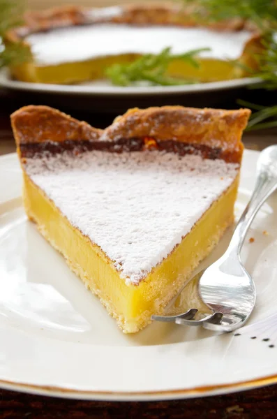 Délicieuse tarte au citron maison — Photo