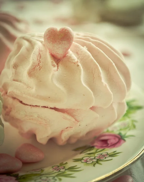 Zephyr rosa, marshmallow di bacche per San Valentino — Foto Stock