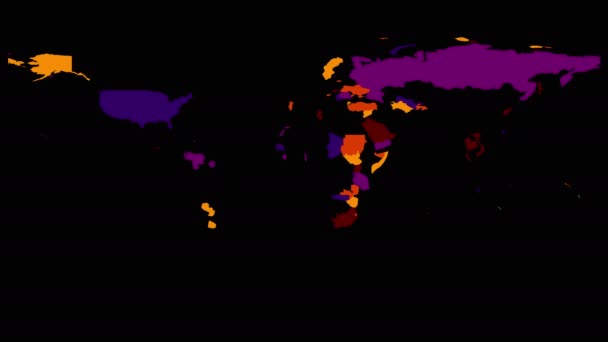 Animación digital terrestre — Vídeos de Stock