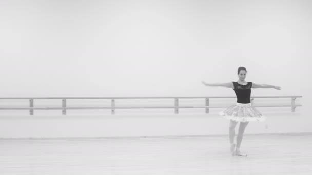 Royal Ballerina realiza uma rotina — Vídeo de Stock