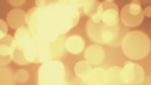 Golden Bokeh movimento sfondo . — Video Stock