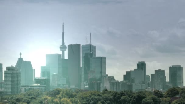 Toronto vista da un traghetto — Video Stock