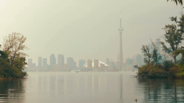 Aussichtsreiche Toronto-Skyline — Stockvideo