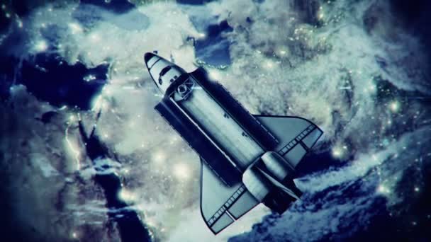NASA navette spatiale en orbite autour de la terre 