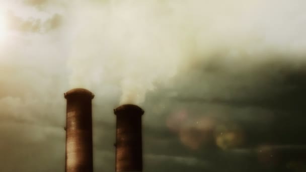 Großkraftwerk mit Rauch