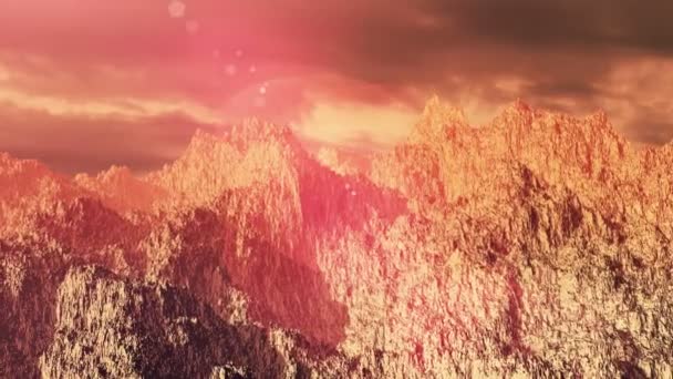 Escénicas montañas rocosas . — Vídeo de stock
