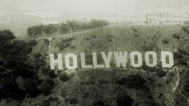 Hollywood Sign schot — Stockvideo