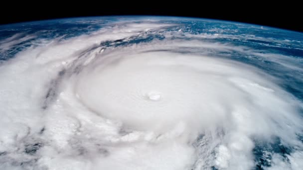Крупный план огромного урагана — стоковое видео