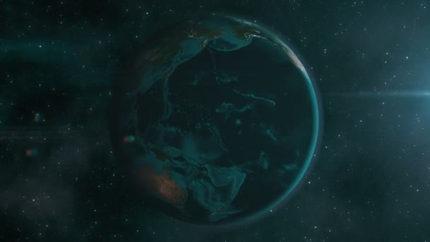 Zoom sur la Terre vers le continent nord-américain — Video