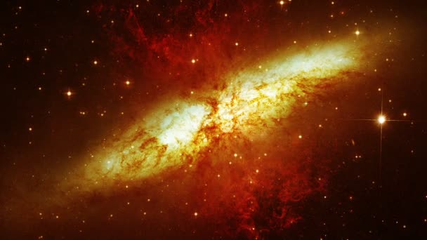 Vôo espacial de galáxia — Vídeo de Stock