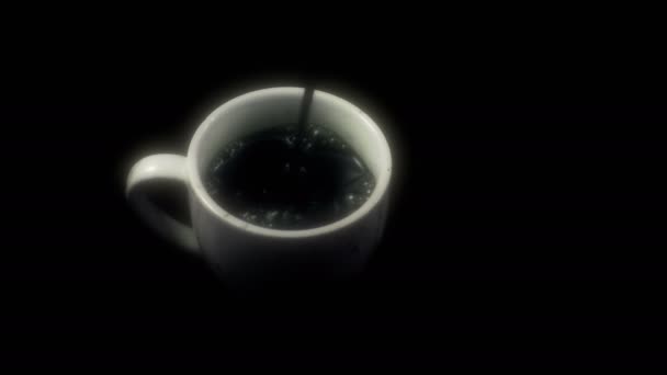 Slow motion koffie pour — Stockvideo