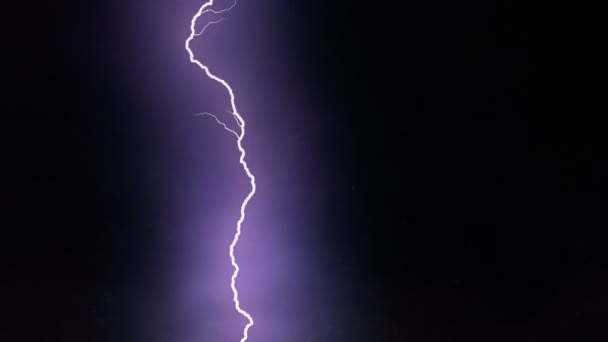 Blitz in Gewitterwolken. — Stockvideo