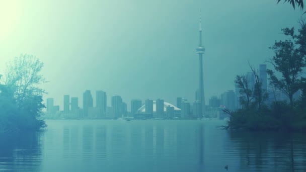 Natursköna Toronto Skyline — Stockvideo