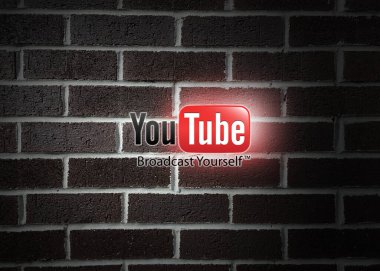 Youtube logosu editör çizimi