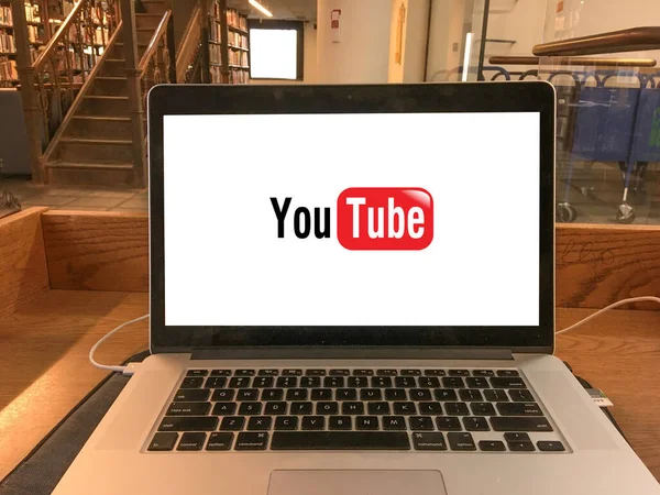 Youtube Logó Szerkesztői Illusztráció — Stock Fotó