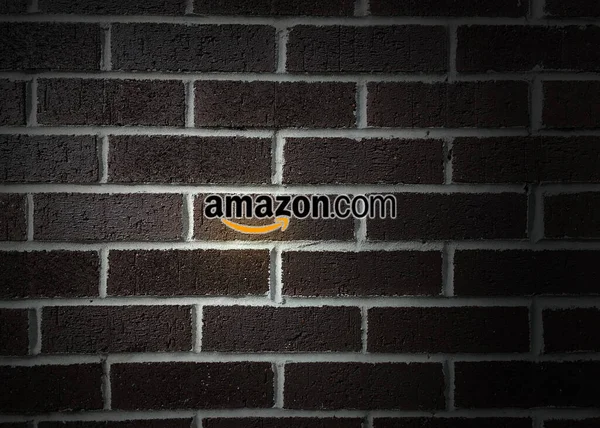 Amazon Logó Szerkesztői Illusztráció — Stock Fotó
