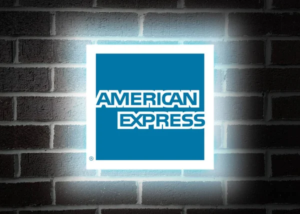 American Express logo editoryal illüstrasyon