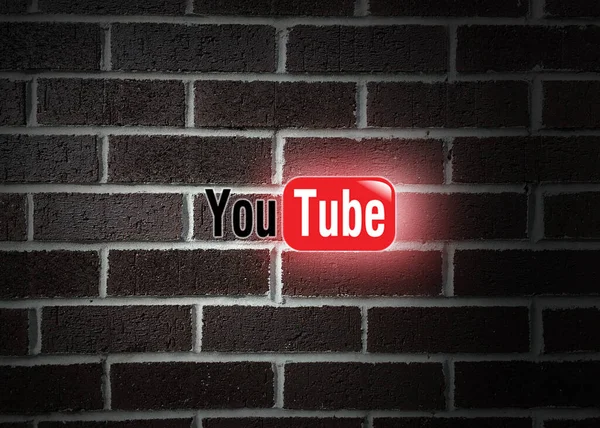 Logotipo Youtube Editorial Ilustrativo —  Fotos de Stock