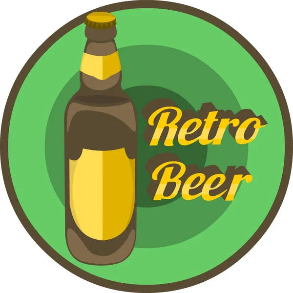 Ретро логотип пива — стоковый вектор