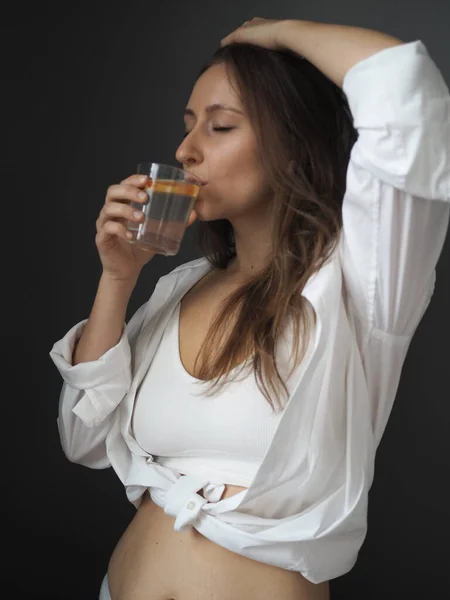 Mujer Joven Nutricionista Comida Saludable Comida Sana Mujer Preparando Comida —  Fotos de Stock