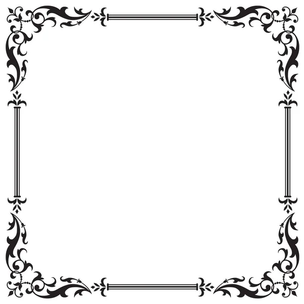Calligraphic Floral Frame Page Decoration Vector Illustration Vector Decorative Vertical Royalty Free Stock Vectors