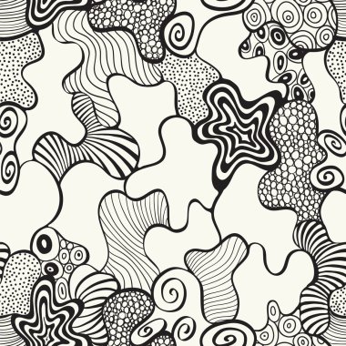 Vektör stilize noktalar ile seamless modeli. Süslü vektör yazdırma.