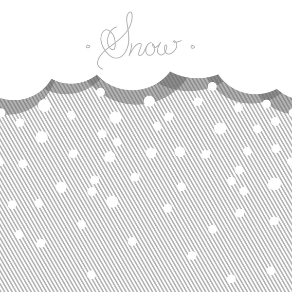 Fondo horizontal sin costuras con nieve estilizada . — Vector de stock